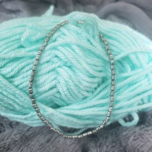 Sterling Silver beaded anklet